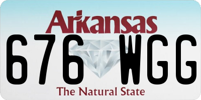 AR license plate 676WGG