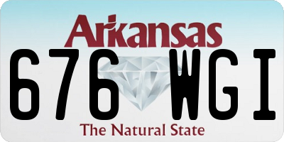AR license plate 676WGI