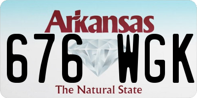 AR license plate 676WGK