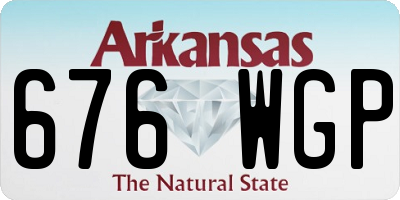 AR license plate 676WGP