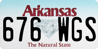 AR license plate 676WGS