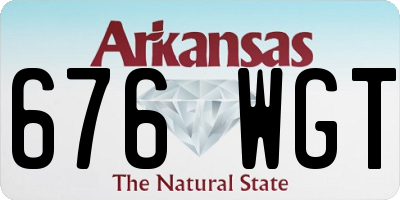 AR license plate 676WGT
