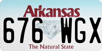 AR license plate 676WGX