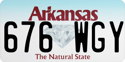 AR license plate 676WGY