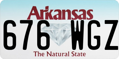 AR license plate 676WGZ