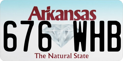 AR license plate 676WHB