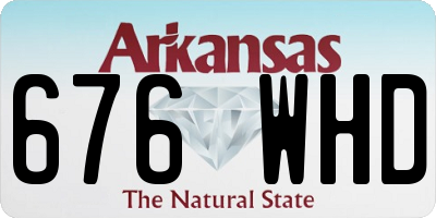 AR license plate 676WHD