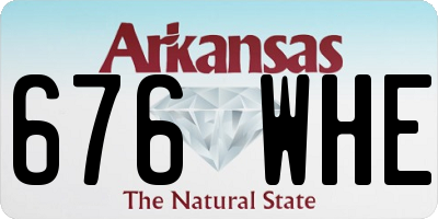 AR license plate 676WHE