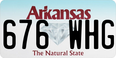 AR license plate 676WHG