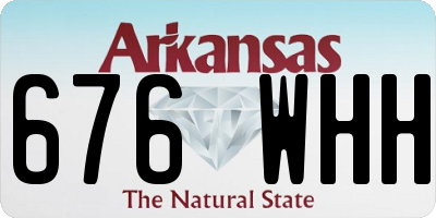 AR license plate 676WHH