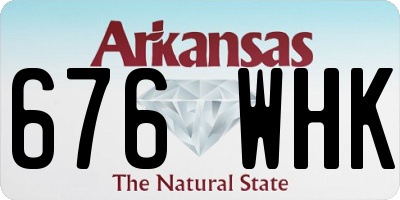 AR license plate 676WHK
