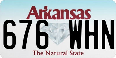AR license plate 676WHN