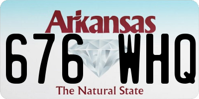 AR license plate 676WHQ