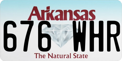 AR license plate 676WHR