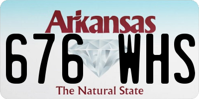 AR license plate 676WHS