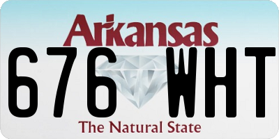 AR license plate 676WHT