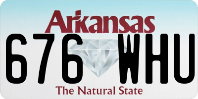 AR license plate 676WHU