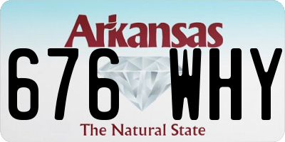 AR license plate 676WHY