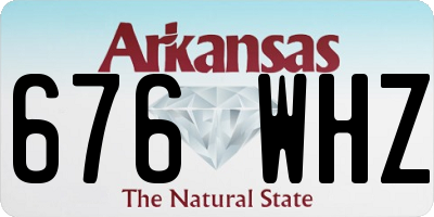 AR license plate 676WHZ