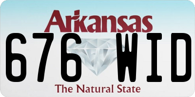 AR license plate 676WID