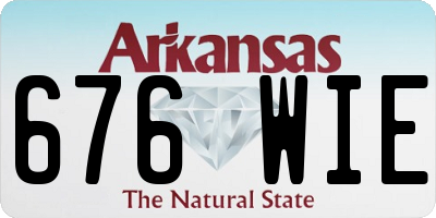 AR license plate 676WIE