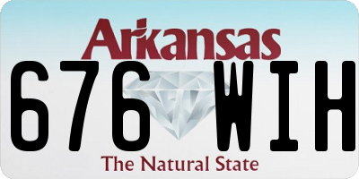 AR license plate 676WIH