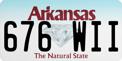 AR license plate 676WII