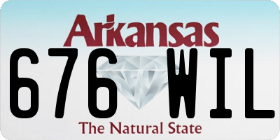 AR license plate 676WIL