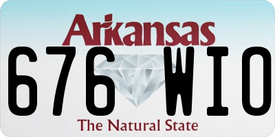 AR license plate 676WIO