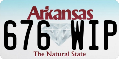 AR license plate 676WIP