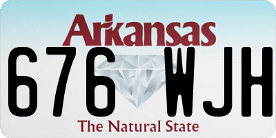 AR license plate 676WJH