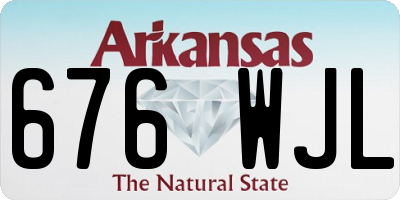 AR license plate 676WJL
