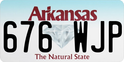 AR license plate 676WJP