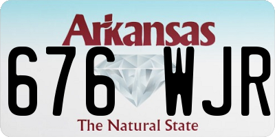 AR license plate 676WJR