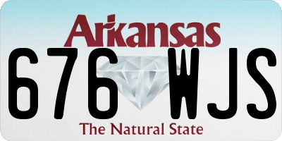 AR license plate 676WJS
