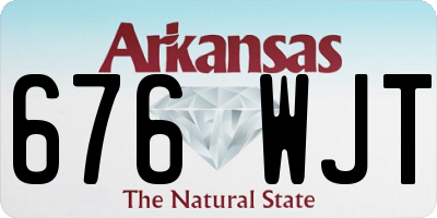 AR license plate 676WJT