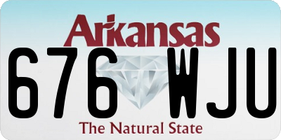 AR license plate 676WJU