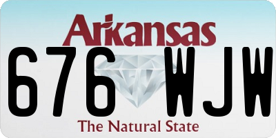 AR license plate 676WJW
