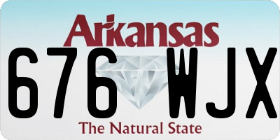 AR license plate 676WJX