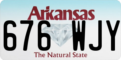 AR license plate 676WJY