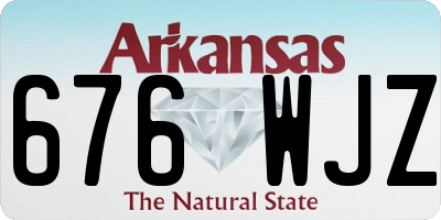 AR license plate 676WJZ
