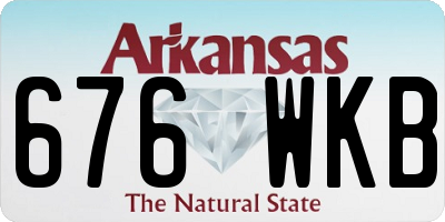 AR license plate 676WKB