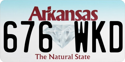 AR license plate 676WKD