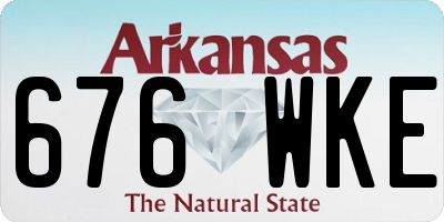 AR license plate 676WKE