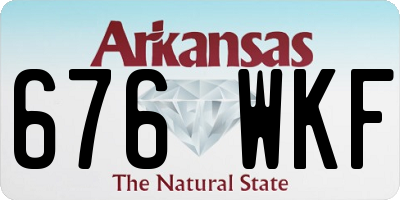 AR license plate 676WKF