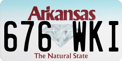 AR license plate 676WKI