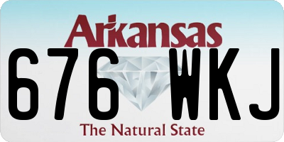 AR license plate 676WKJ