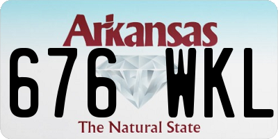 AR license plate 676WKL