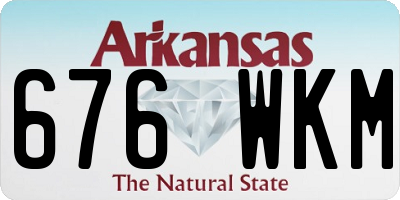 AR license plate 676WKM