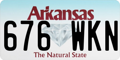 AR license plate 676WKN